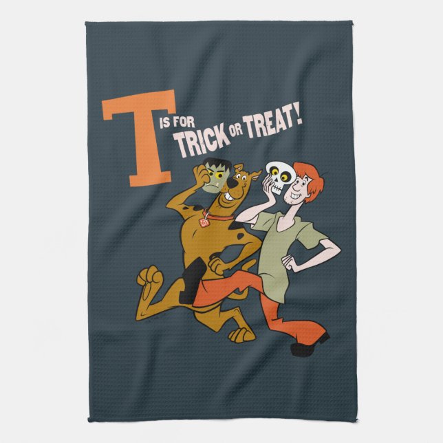 Scooby-Doo | T is for Trick or Treat Kitchen Towel (Vertical)