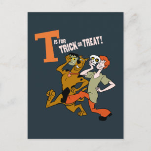Scooby-Doo T is for Trick or Treat Postcard