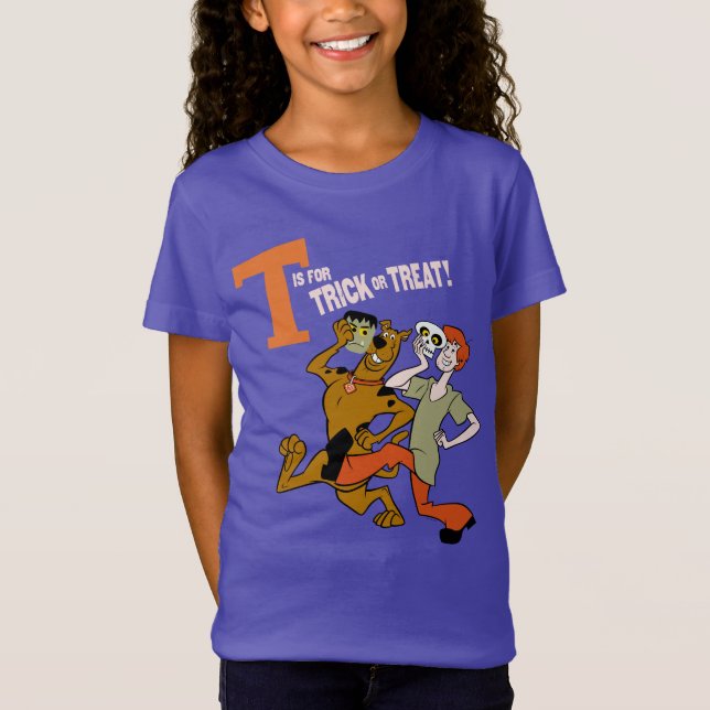 Scooby-Doo | T is for Trick or Treat T-Shirt (Front)