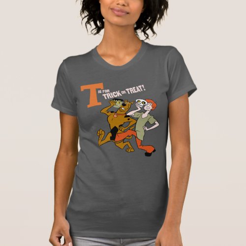 Scooby_Doo  T is for Trick or Treat T_Shirt