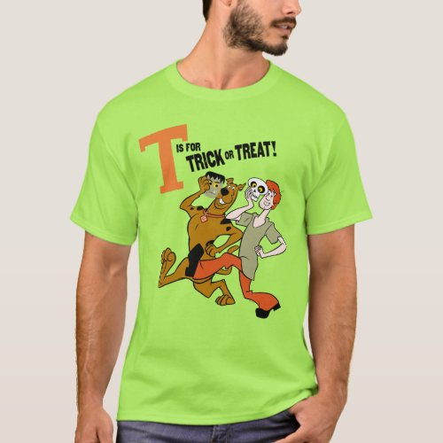 Scooby_Doo  T is for Trick or Treat T_Shirt
