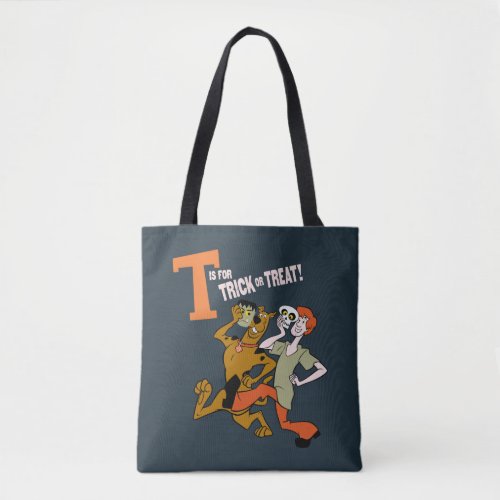 Scooby_Doo  T is for Trick or Treat Tote Bag