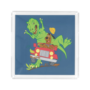 Scooby-Doo T-Rex Attack Acrylic Tray