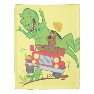 Scooby-Doo T-Rex Attack Duvet Cover