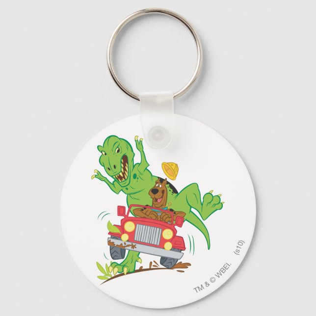 Scooby-Doo T-Rex Attack Keychain (Front)