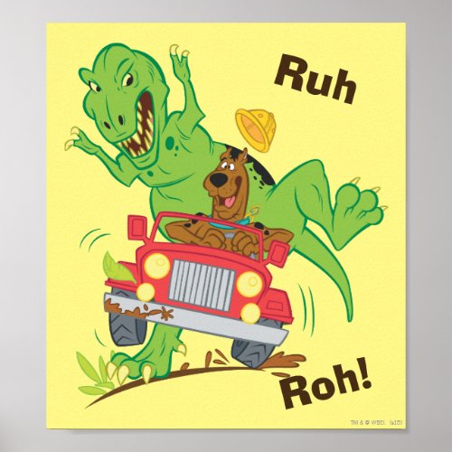 Scooby_Doo T_Rex Attack Poster