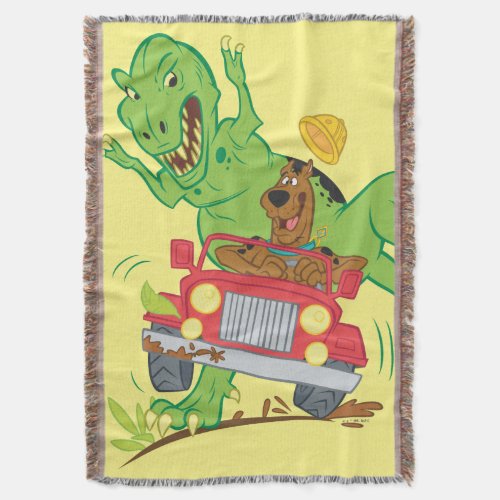 Scooby_Doo T_Rex Attack Throw Blanket