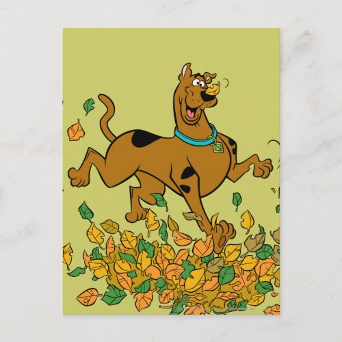 Scooby_Doo Thanksgiving Leaves Holiday Postcard