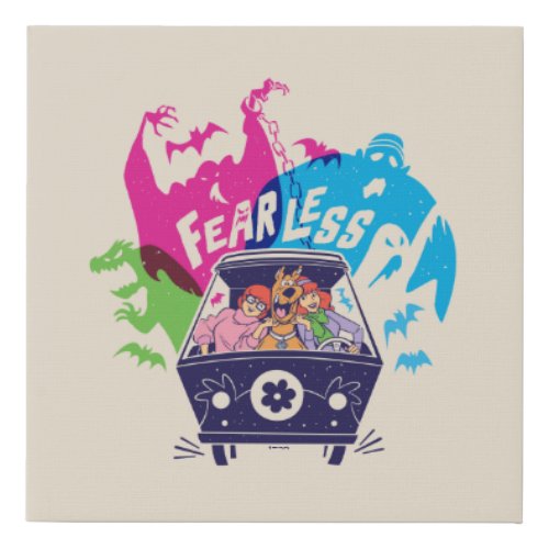 Scooby_Doo  The Fearless Mystery Machine Faux Canvas Print