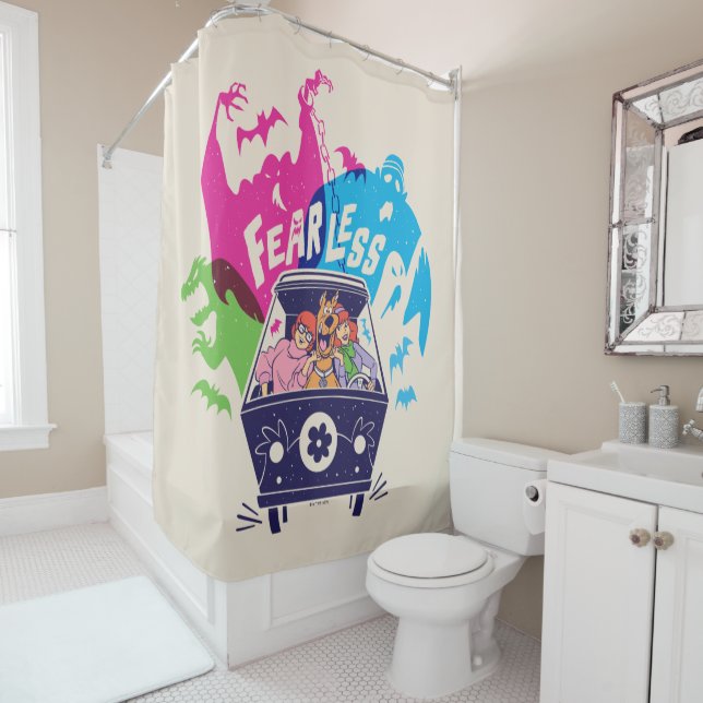 Scooby-Doo | The Fearless Mystery Machine Shower Curtain (In Situ)