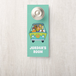 Scooby-Doo & The Gang Mystery Machine Add Name Door Hanger