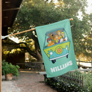 Scooby-Doo & The Gang Mystery Machine | Add Name House Flag