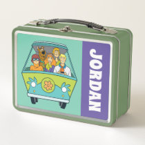 Scooby-Doo & The Gang Mystery Machine | Add Name Metal Lunch Box
