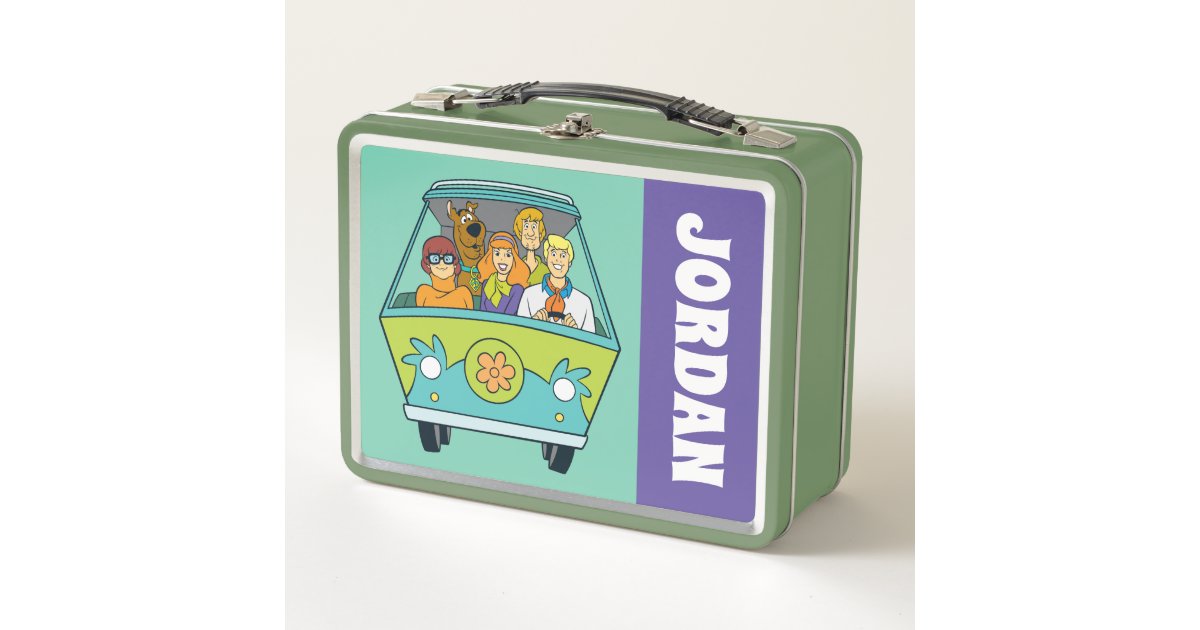 Scooby-Doo & The Gang Mystery Machine, Add Name Metal Lunch Box