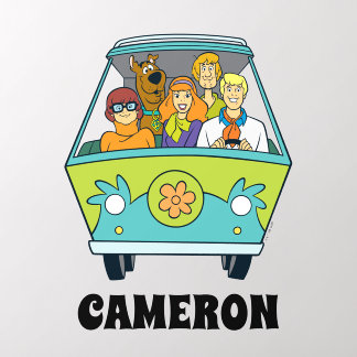 Scooby-Doo & The Gang Mystery Machine | Add Name Wall Decal