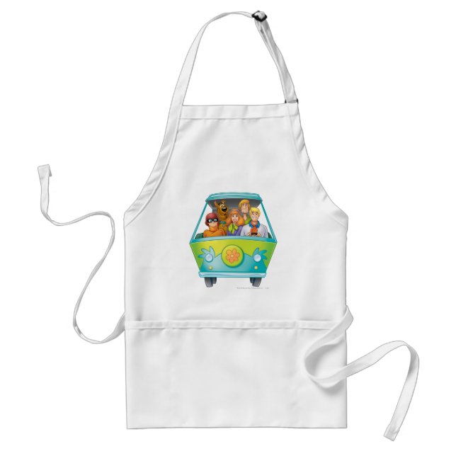 Scooby-Doo & The Gang Mystery Machine Airbrush Adult Apron (Front)