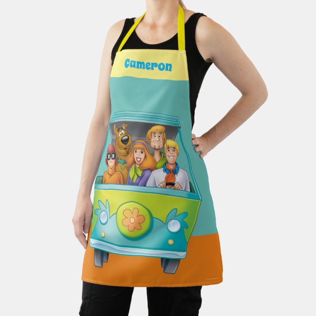 Scooby-Doo & The Gang Mystery Machine Airbrush Apron (Insitu)