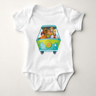 Scooby-Doo & The Gang Mystery Machine Airbrush Baby Bodysuit