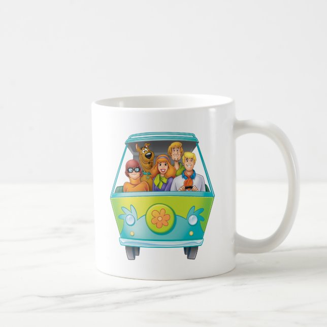 Scooby-Doo & The Gang Mystery Machine Airbrush Coffee Mug (Right)