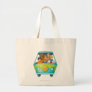 Scooby-Doo & The Gang Mystery Machine Airbrush Large Tote Bag