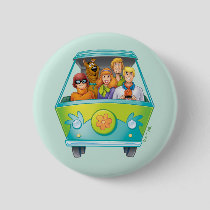 Scooby-Doo & The Gang Mystery Machine Airbrush Pinback Button
