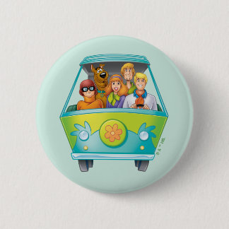 Scooby-Doo & The Gang Mystery Machine Airbrush Pinback Button