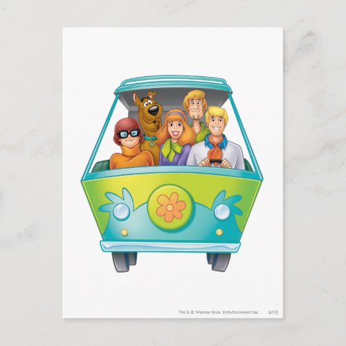Scooby_Doo  The Gang Mystery Machine Airbrush Postcard