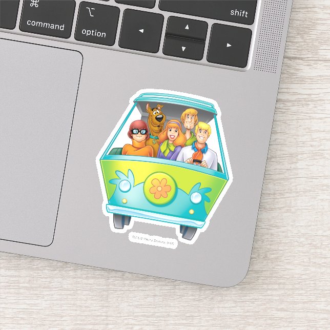 Scooby-Doo & The Gang Mystery Machine Airbrush Sticker (Detail)