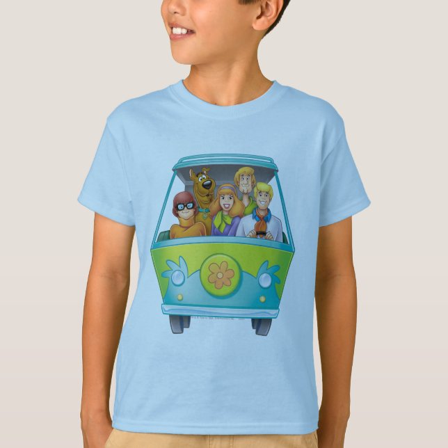 Scooby-Doo & The Gang Mystery Machine Airbrush T-Shirt (Front)