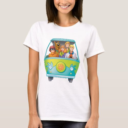 Scooby_Doo  The Gang Mystery Machine Airbrush T_Shirt