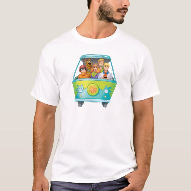 Scooby-Doo & The Gang Mystery Machine Airbrush T-Shirt (Front)