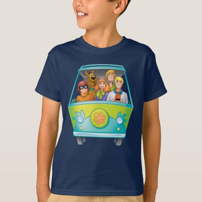 Scooby-Doo & The Gang Mystery Machine Airbrush T-Shirt (Front)