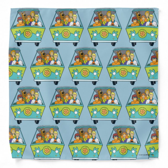 Scooby-Doo & The Gang Mystery Machine Bandana (Front)