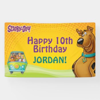 Scooby-doo & The Gang Mystery Machine Banner by scoobydoo at Zazzle