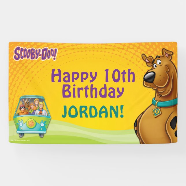 Scooby-Doo & The Gang Mystery Machine Banner (Horizontal)