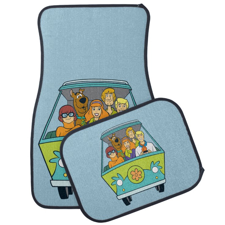 Scooby Doo And The Gang Mystery Machine Car Floor Mat Zazzle 5271