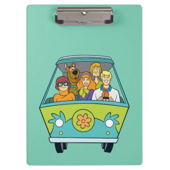 Scooby-doo & The Gang Mystery Machine Clipboard by scoobydoo at Zazzle