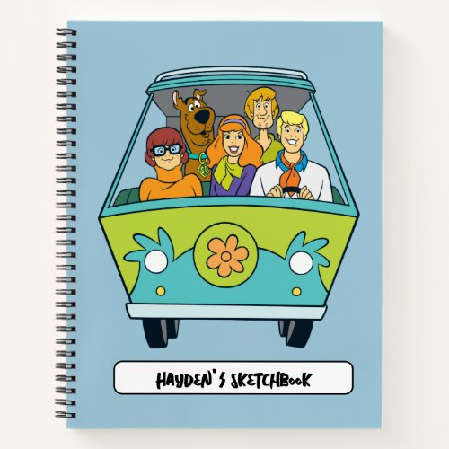 Scooby_Doo  The Gang Mystery Machine Drawing Notebook