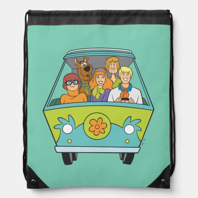 Scooby-Doo & The Gang Mystery Machine Drawstring Bag (Front)