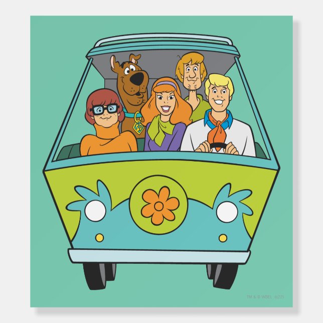 Scooby-Doo & The Gang Mystery Machine Foam Board (Front)
