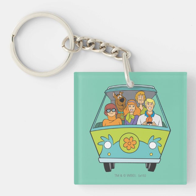 Scooby-Doo & The Gang Mystery Machine Keychain (Front)