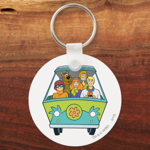 Scooby Doo And The Gang Mystery Machine Keychain Zazzle