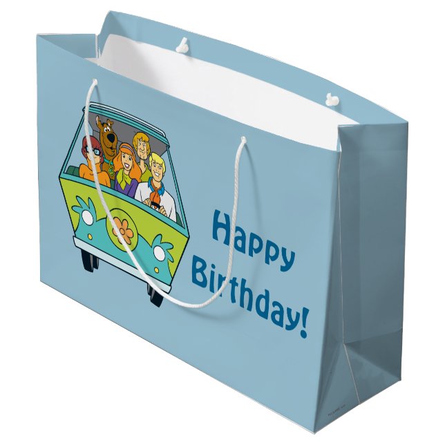 Scooby-Doo & The Gang Mystery Machine Large Gift Bag (Back Angled)