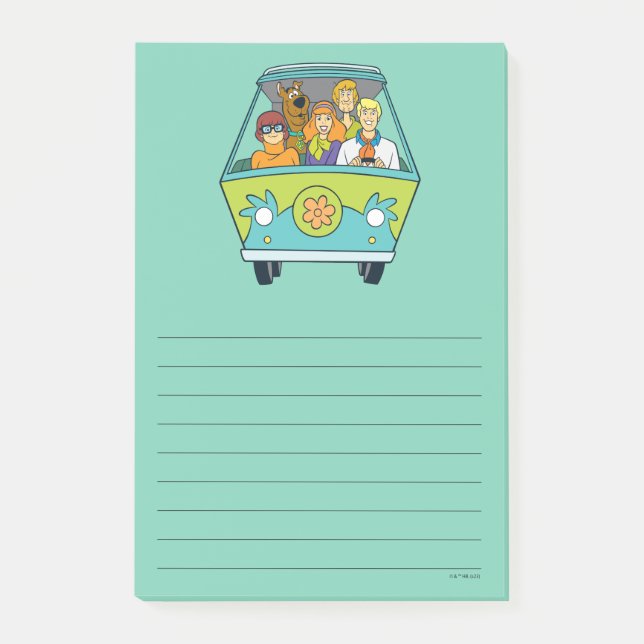 Scooby-Doo & The Gang Mystery Machine Post-it Notes (Front)