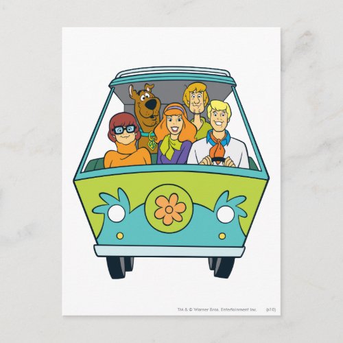 Scooby_Doo  The Gang Mystery Machine Postcard