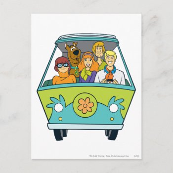 Scooby-doo & The Gang Mystery Machine Postcard by scoobydoo at Zazzle