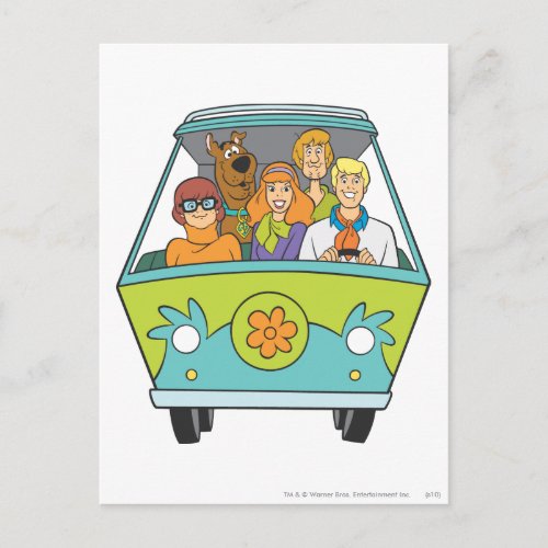 Scooby_Doo  The Gang Mystery Machine Postcard