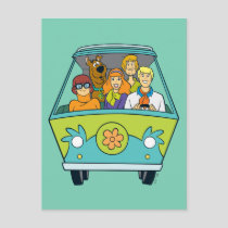 Scooby-Doo & The Gang Mystery Machine Postcard
