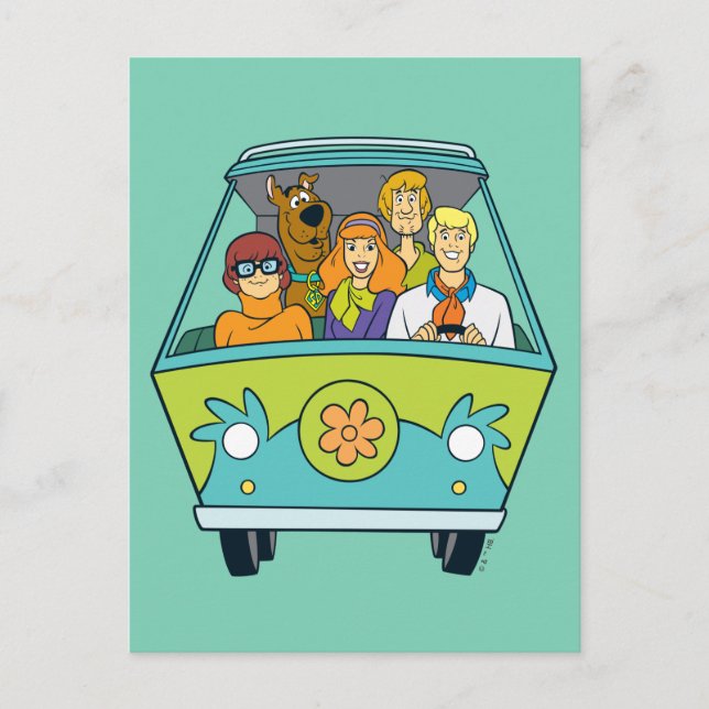 Scooby-Doo & The Gang Mystery Machine Postcard (Front)