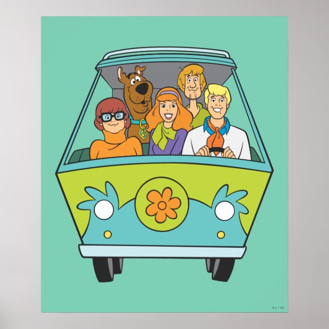 Scooby-Doo & The Gang Mystery Machine Poster (Front)